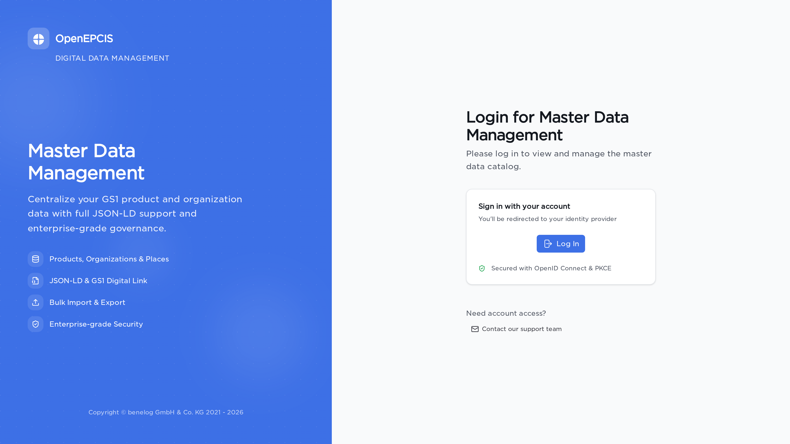 The DDM sign-in screen