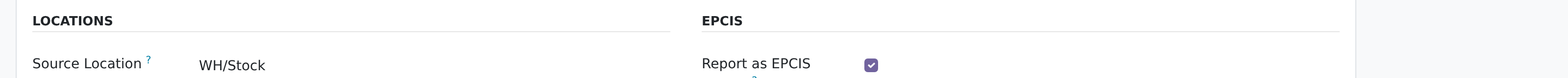 The EPCIS block on a till's operation type