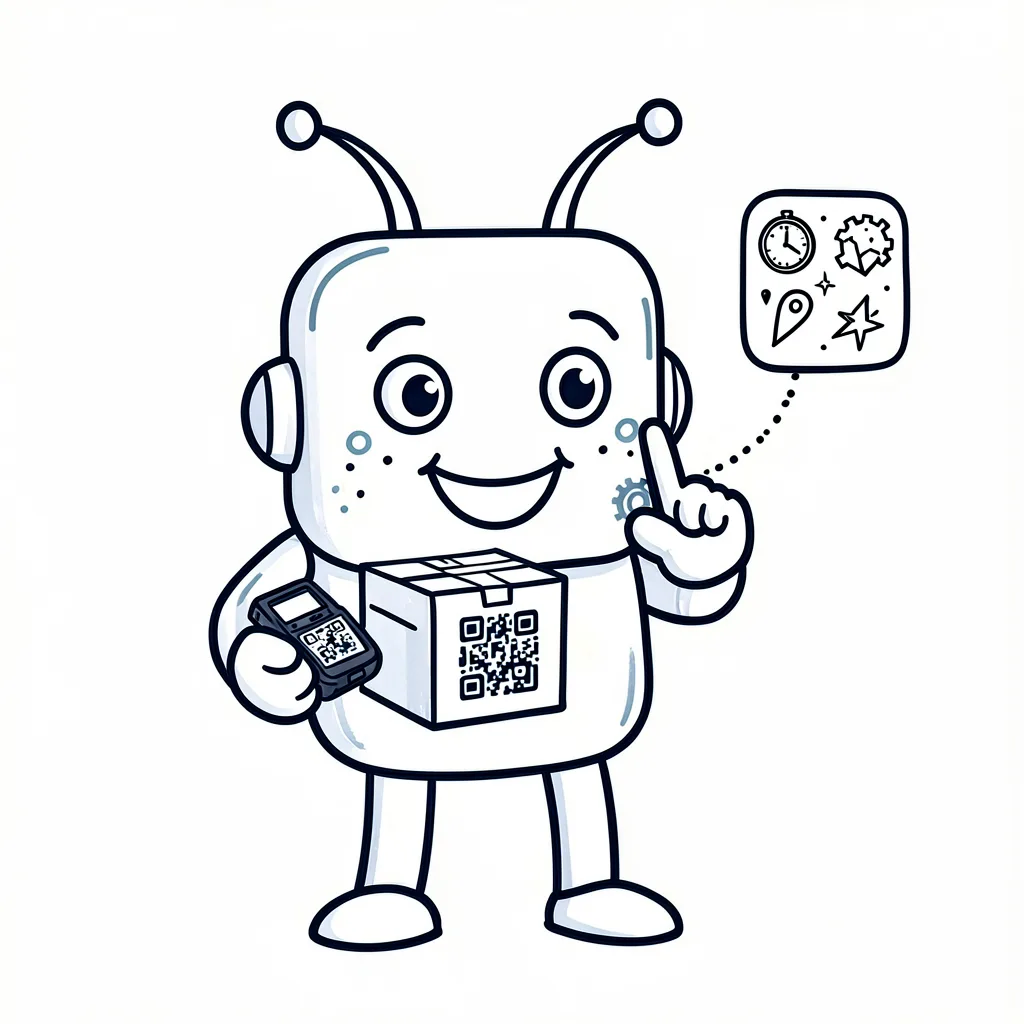 Robot scanning a barcoded parcel — What, When, Where, Why, How
